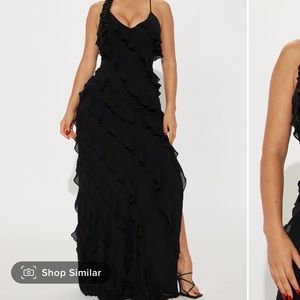 Fashion Nova Ruffle Maxi Dress -NWT